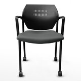 Musical Chairs Impressa 輪型扶手訪客椅 灰