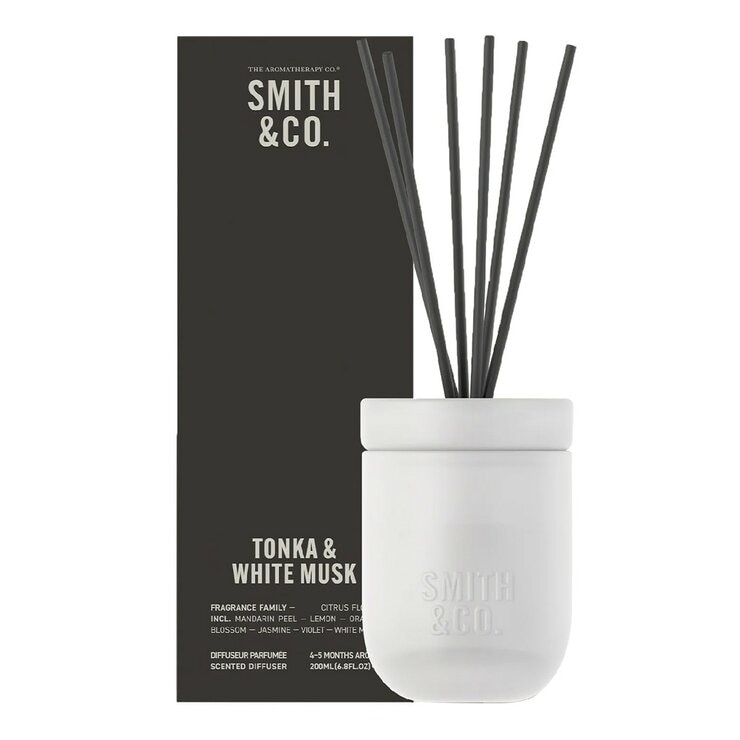 SMITH & CO. 室內香氛擴香 200毫升 零稜香豆與白麝香 SMITH & CO. 室內香氛擴香 200毫升 零稜香豆與白麝香