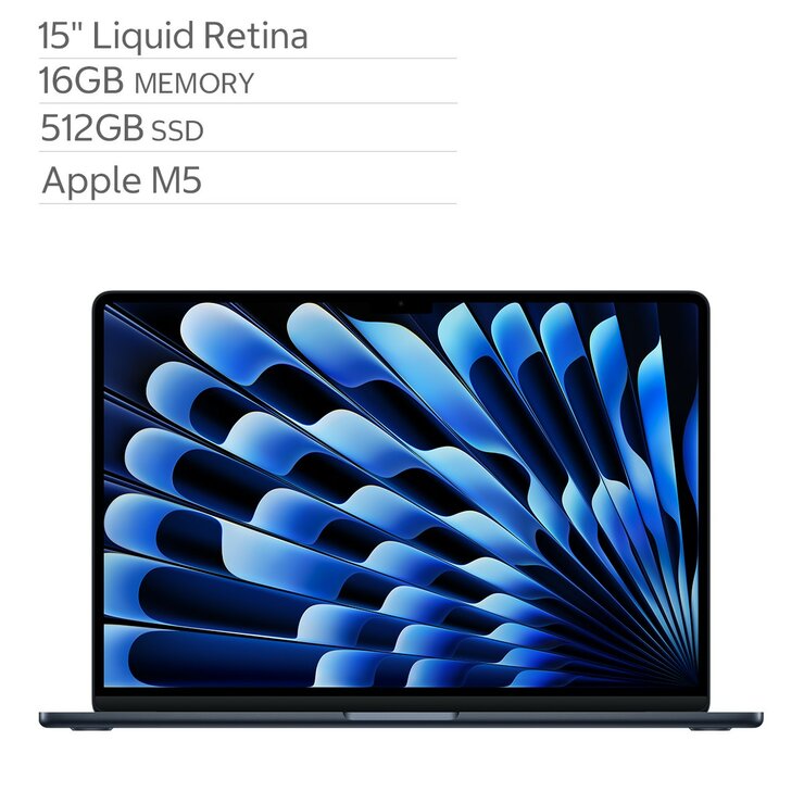 Apple MacBook Air 15吋 搭配 M5晶片 10核心CPU 10核心GPU 16GB 512GB SSD