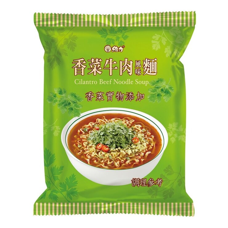 維力 香菜牛肉風味麵 110公克 X 12入