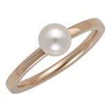 Tokyo Pearl 18K玫瑰金 5.5公釐 - 6.0公釐 Akoya 珍珠戒指