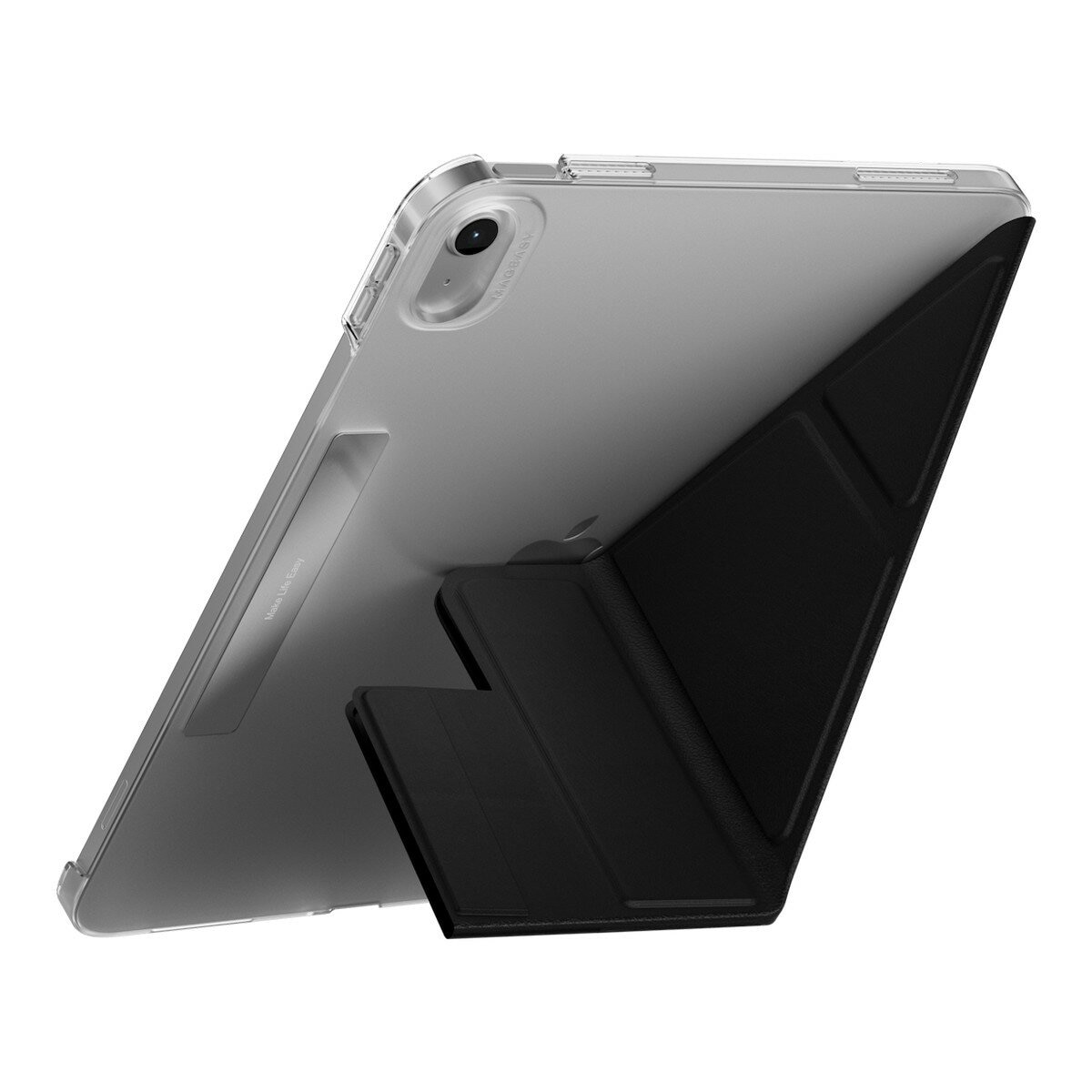 MAGEASY Facet 全方位支架透明背蓋保護套 for 2022 iPad 10 & 2025 iPad A16 黑色