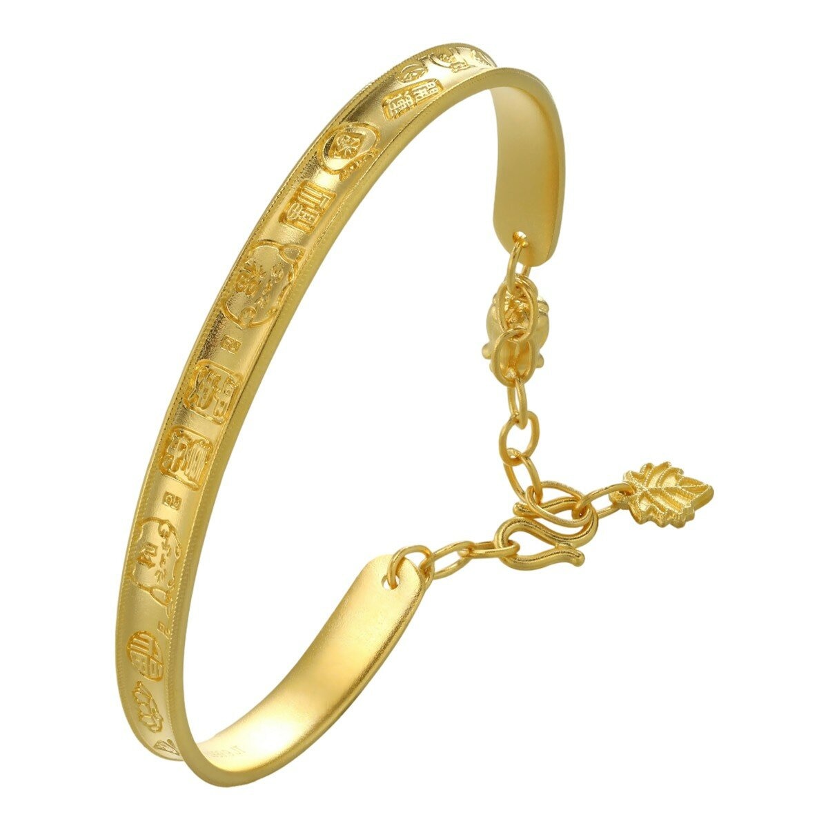 24K黃金手鐲 古法百福560厘