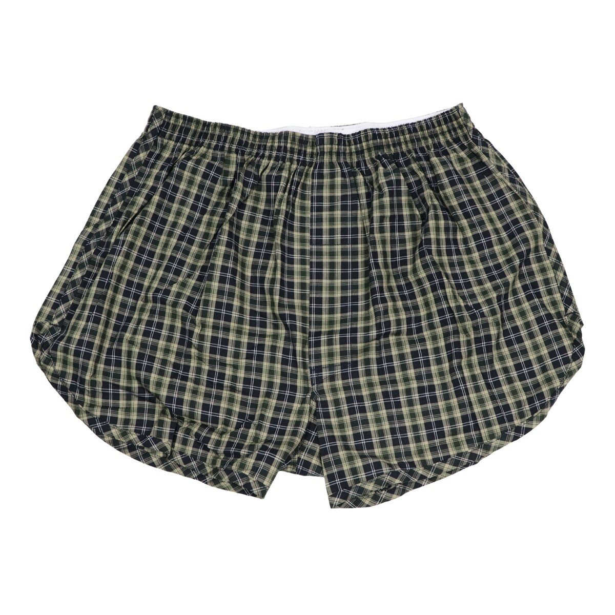 郡是 男純棉平口褲 2入 黑/藍組