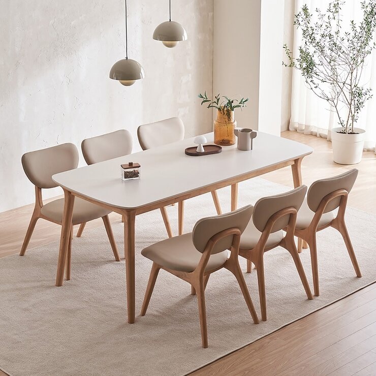 Finlandia Carino Cermaic 餐桌椅七件組