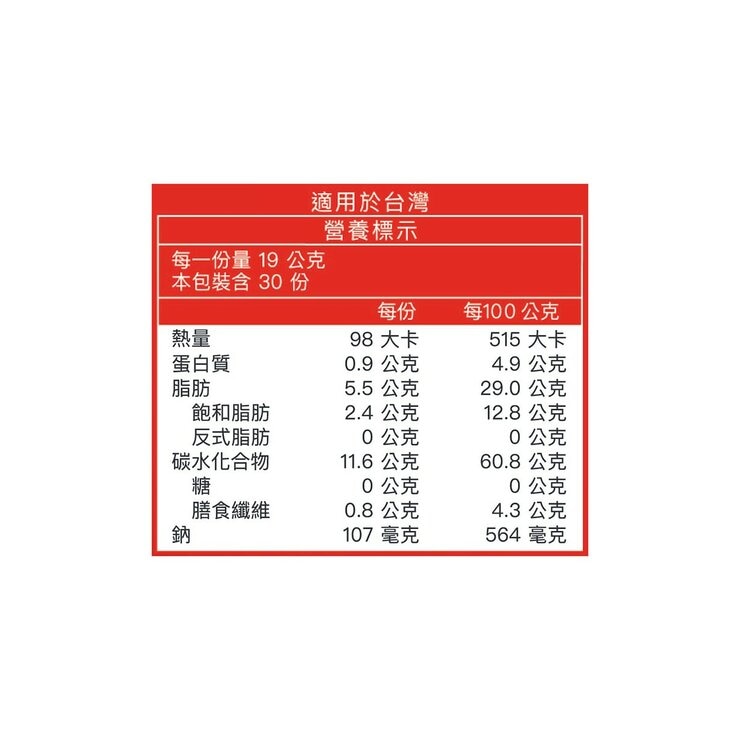 品客 洋芋片 MINIS 經典原味 19公克 X 30包