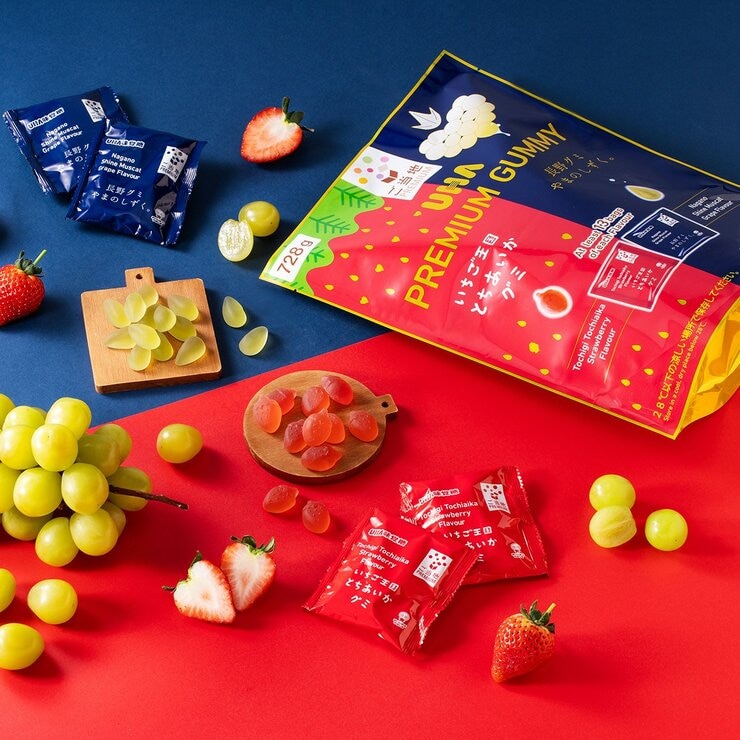 UHA 味覺糖 日本草莓 & 麝香葡萄 728公克