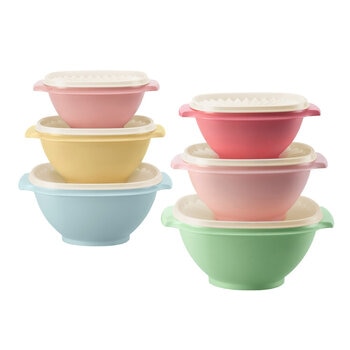 Tupperware 塑膠保鮮盒含蓋 12件組