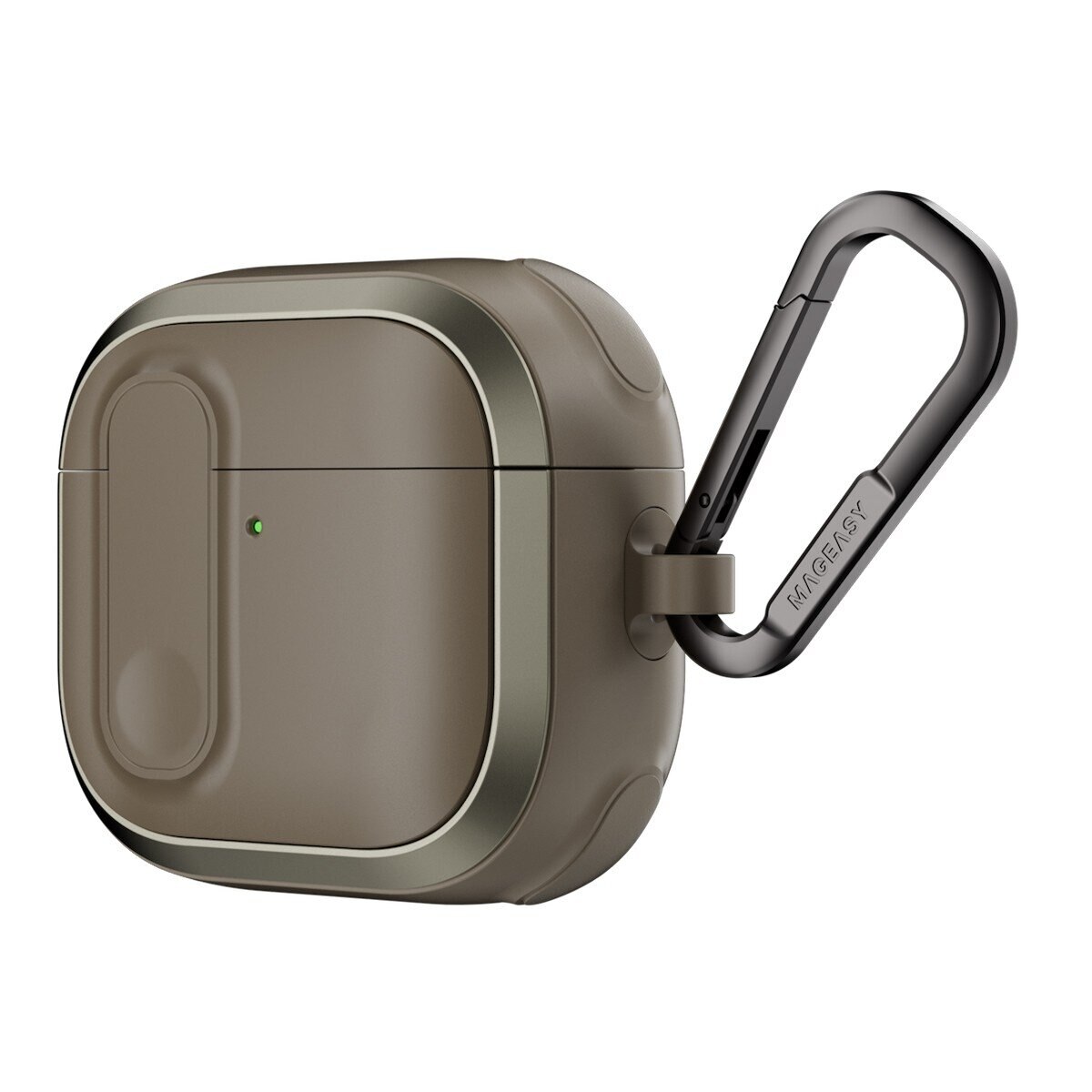 MAGEASY Odyssey 抗衝擊磁扣手繩耳機殼 AirPods 4 金屬沙 MAGEASY Odyssey 抗衝擊磁扣手繩耳機殼 AirPods 4 金屬沙