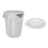 Rubbermaid Commercial Products BRUTE 加侖桶含蓋 10 加侖 白色