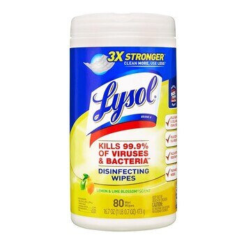 Lysol 來舒 除菌濕紙巾 清香檸檬 80張 X 6入