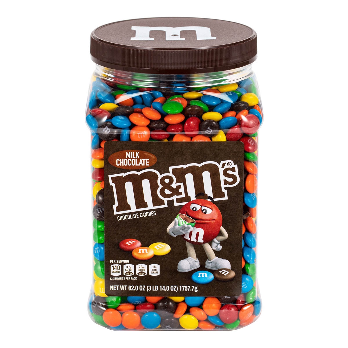 M&M's 牛奶糖衣巧克力罐裝 1757.7公克