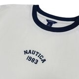 Nautica 女短版短袖上衣 白