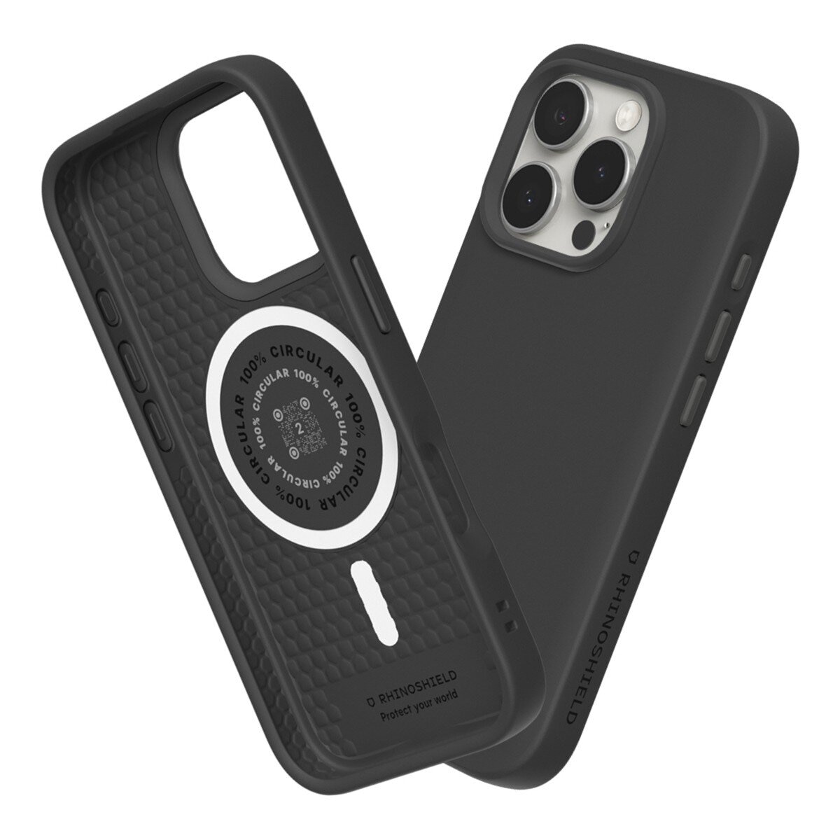 犀牛盾 iPhone 16 Pro SolidSuit MagSafe 兼容 經典防摔手機殼 + 9H 抗藍光鋼化玻璃保護貼