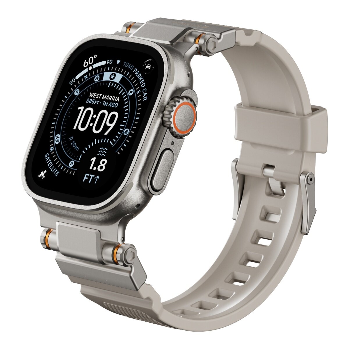 SwitchEasy Rugged 矽膠防水錶帶 44/45/46/49mm