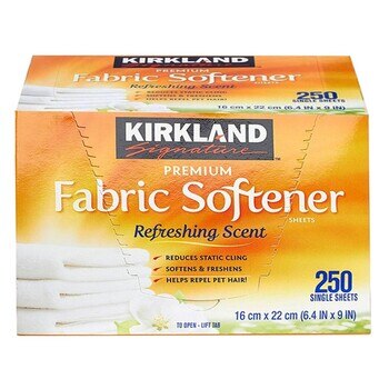 Kirkland Signature 科克蘭 烘衣柔軟去靜電紙 250張 X 2入 Kirkland Signature 科克蘭 烘衣柔軟去靜電紙 250張 X 2入