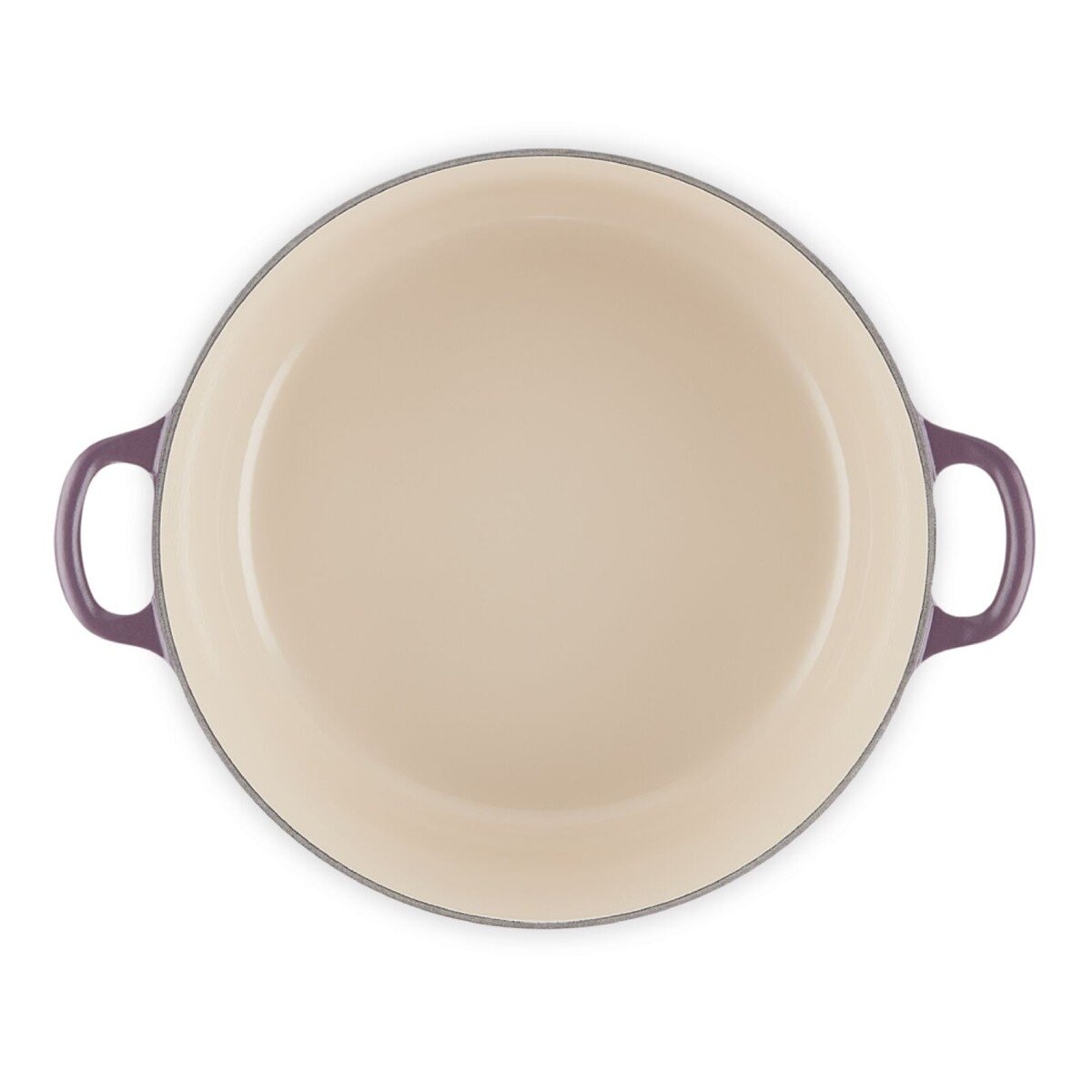 Le Creuset 雙耳圓形鑄鐵鍋 含鋼頭鍋蓋 28公分 水晶紫