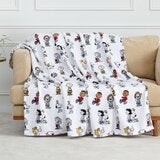 Peanuts 經典卡通舒適毯 152公分 X 177公分 白 Peanuts 經典卡通舒適毯 152公分 X 177公分 白