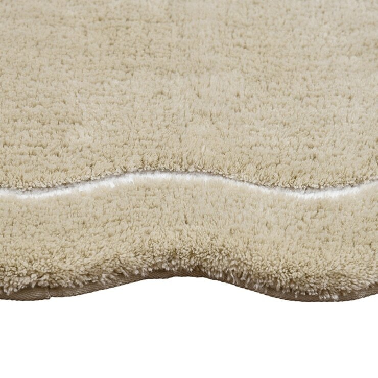 Riviera Home 花邊柔軟浴室地墊 2入 40公分 X 60公分 米