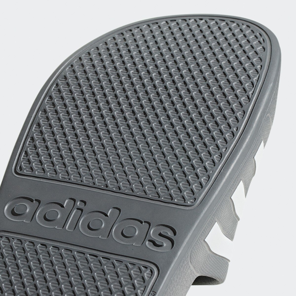 Adidas 男 Adilette Aqua 運動拖鞋 灰