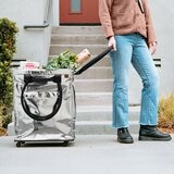 CleverMade 摺疊購物車 銀