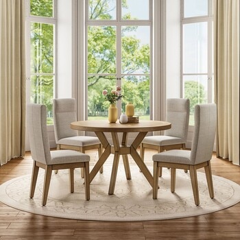 Bayside Furnishings 餐桌椅 5件組