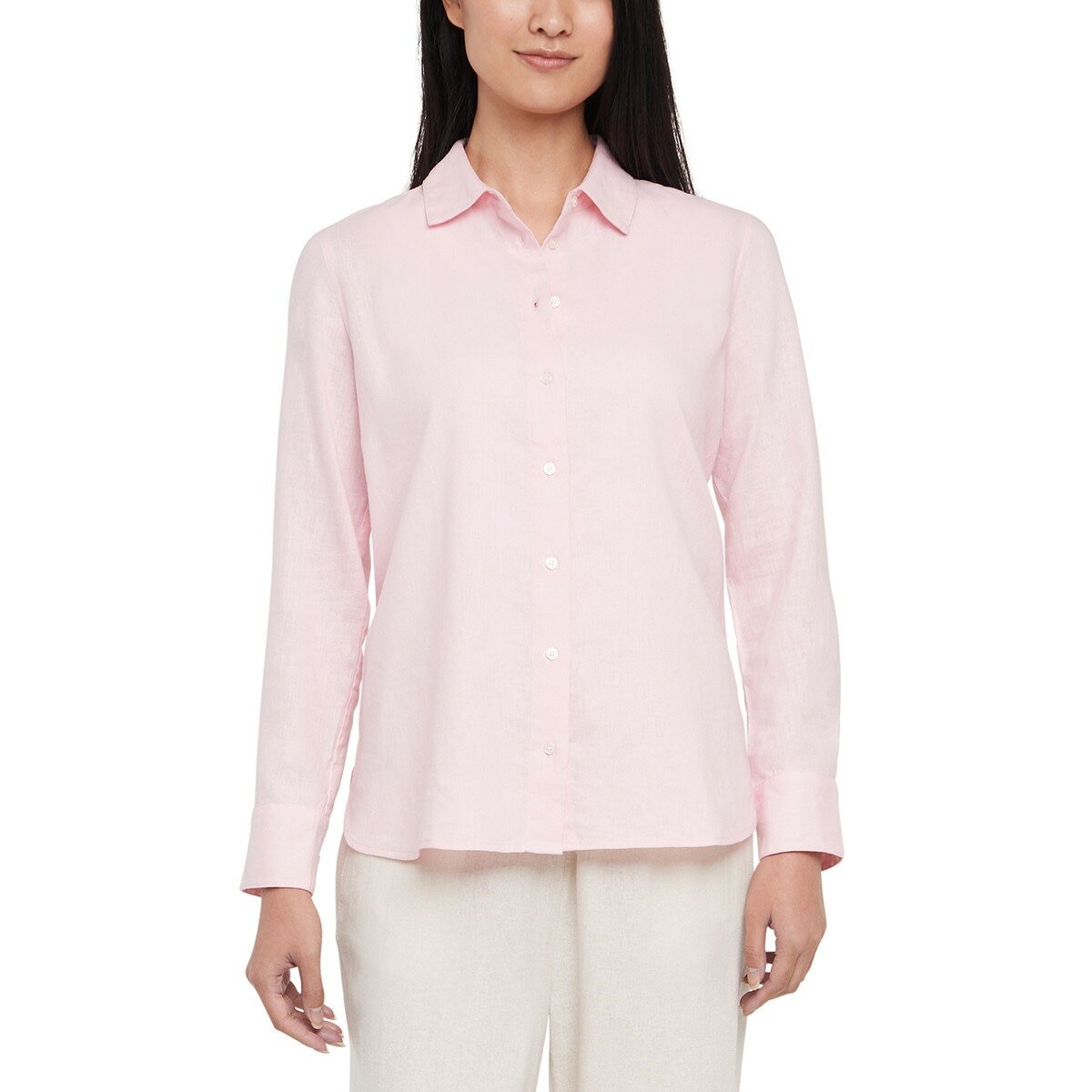 Banana Republic 女長袖襯衫 粉 S