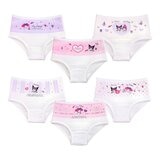 女童卡通圖案純棉內褲 6件入 M