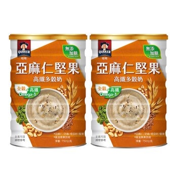 桂格 高纖多穀奶 亞麻仁堅果 (無添加糖)