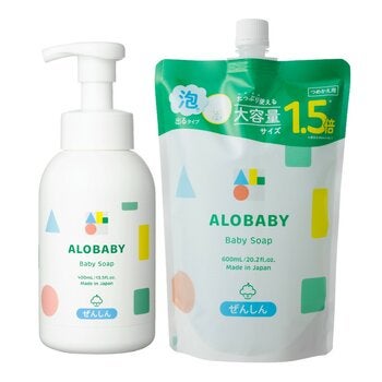 ALOBABY 寶寶晚安洗髮沐浴乳 400毫升 + 補充包 600毫升 ALOBABY 寶寶晚安洗髮沐浴乳 400毫升 + 補充包 600毫升