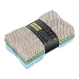 Grandeur 快乾毛巾 6入組 40公分 X 71公分 金/綠/淺藍