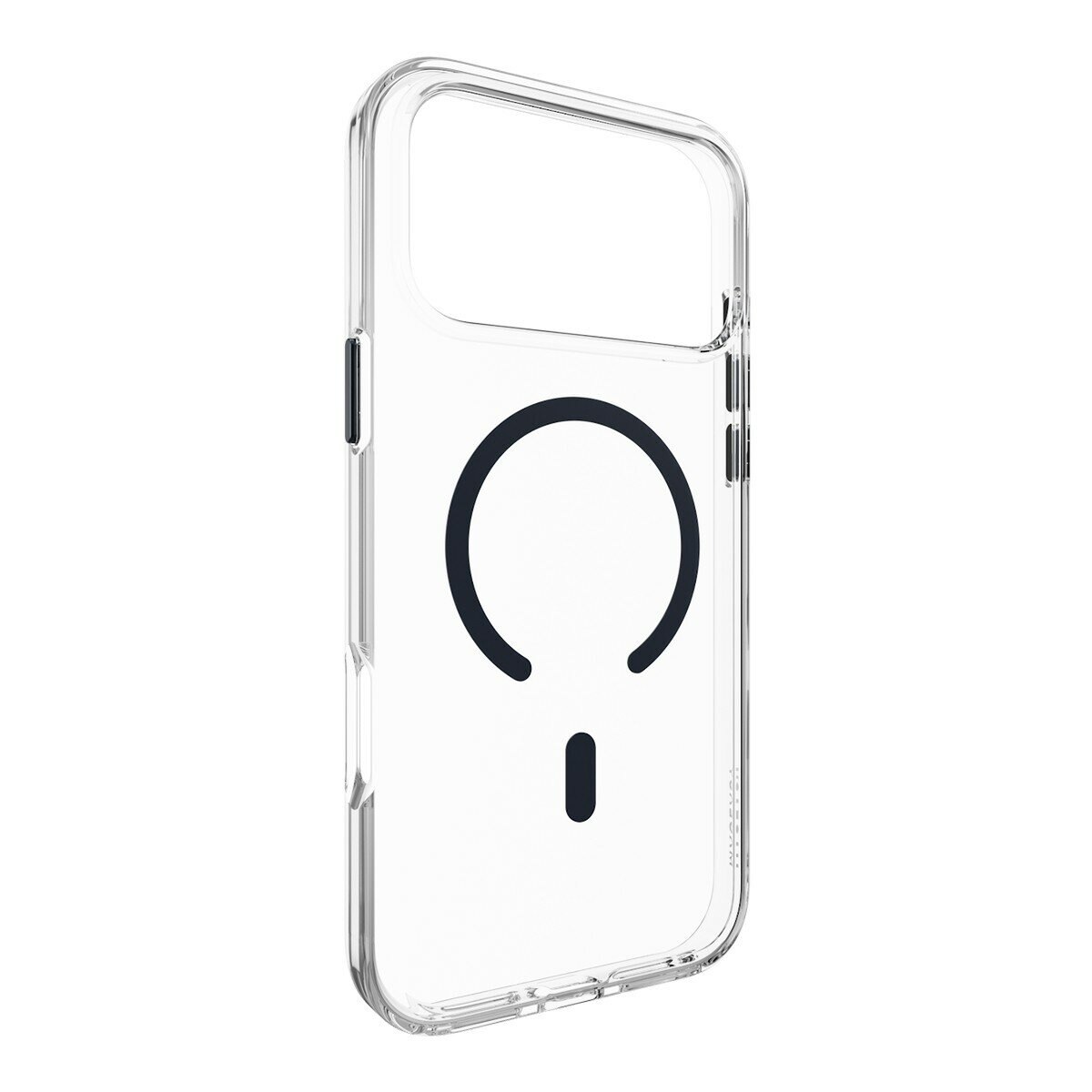 MAGEASY Bright M 不發黃軍規磁吸透明殼 iPhone 17 Pro Max(午夜磁圈) + 鏡頭保護貼Lenz(珊瑚) + Vetro 9H 鋼化玻璃保護膜