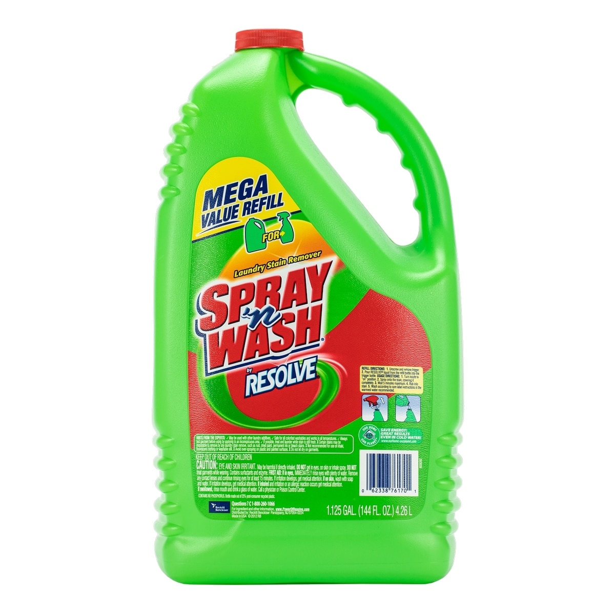 Spray'n Wash 衣物污垢清除劑 噴槍瓶 650毫升 + 補充瓶 4.26公升