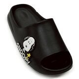 Snoopy 厚底柔軟拖鞋 黑 Snoopy 厚底柔軟拖鞋 黑