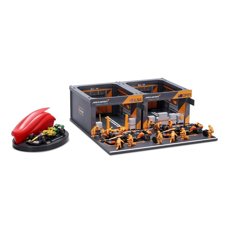 Bburago 1:43 賽車維修中心 Mclaren / 3歲以上