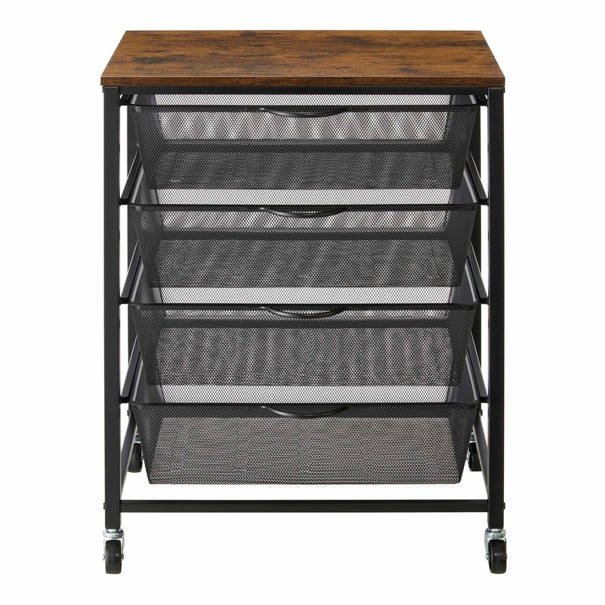 四層收納籃置物推車