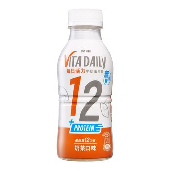 金車 每日活力牛奶蛋白飲 奶茶口味 (無加糖) 350毫升 X 24入 金車 每日活力牛奶蛋白飲 奶茶口味 (無加糖) 350毫升 X 24入