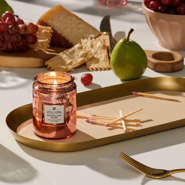 VOLUSPA 小罐蠟燭 5.5盎司 玫瑰氣泡