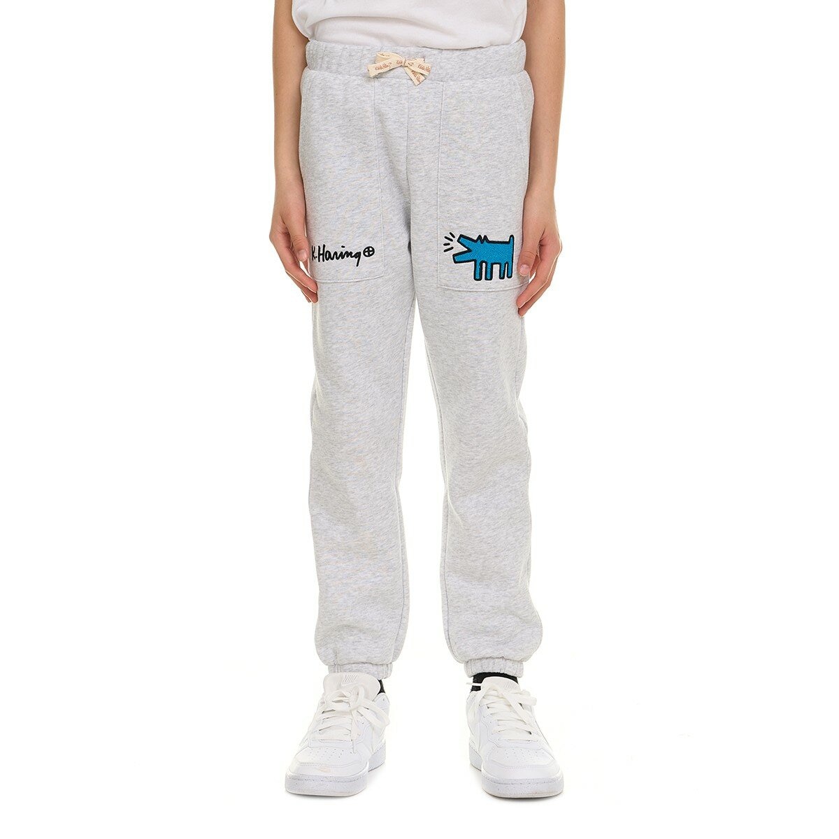 Keith Haring 兒童刷毛束口長褲