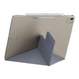 MAGEASY Facet 全方位支架透明背蓋保護套 (筆槽款) 適用於 2025 / M3 - 2024/ M2 iPad Air 13吋 & 2022 - 2020 iPad Pro 12.9吋 阿拉斯加藍