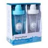 ThermoFlask 塑膠隨行搖搖杯 710毫升 X 2件組 藍+白