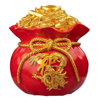 祥龍瑞氣錢袋撲滿