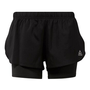 Reebok 女 2-In-1 運動短褲 Reebok 女 2-In-1 運動短褲