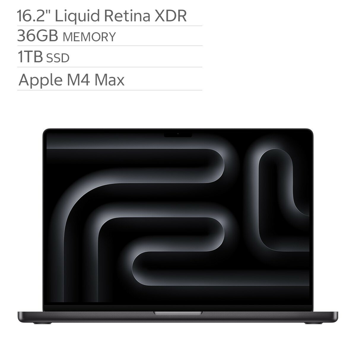 Apple MacBook Pro 16吋 搭配 M4 Max 晶片 14 核心 CPU 32 核心 GPU 36GB 1TB SSD 太空黑色