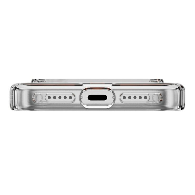 MAGEASY Bright M 不發黃軍規磁吸透明殼 iPhone 17 Pro(珊瑚磁圈) + 鏡頭保護貼Lenz鈦合金(鈦白) + Vetro 9H 鋼化玻璃保護膜