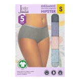 Jezebel 女有機棉內褲五入組 鐵灰+深紫+粉紅+淺藍+灰 Jezebel 女有機棉內褲五入組 鐵灰+深紫+粉紅+淺藍+灰