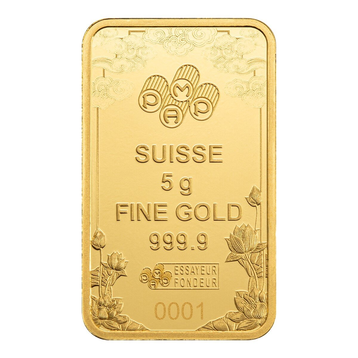 PAMP 福龍黃金條塊 999.9純金 5公克