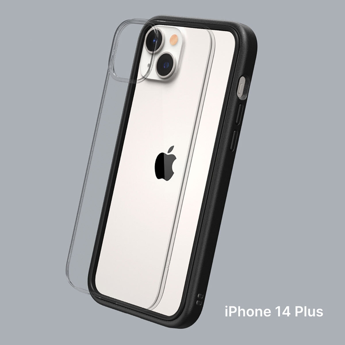 犀牛盾 iPhone 14 Plus MOD NX 防摔手機殼 + 9H 3D滿版螢幕玻璃保護貼 黑