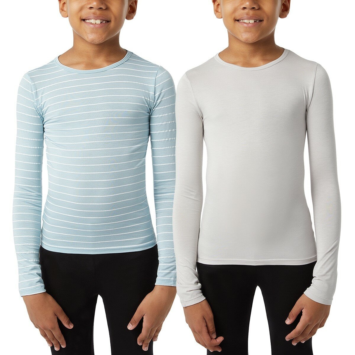 32 Degrees 兒童保暖衣兩件組 灰