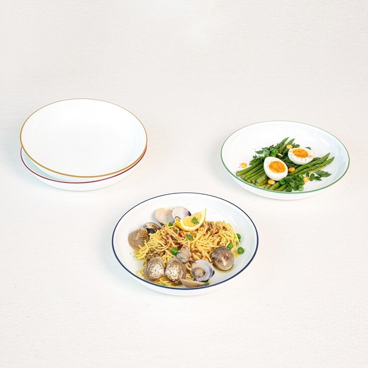 Corelle 美國製玻璃圓形餐盤 4件組